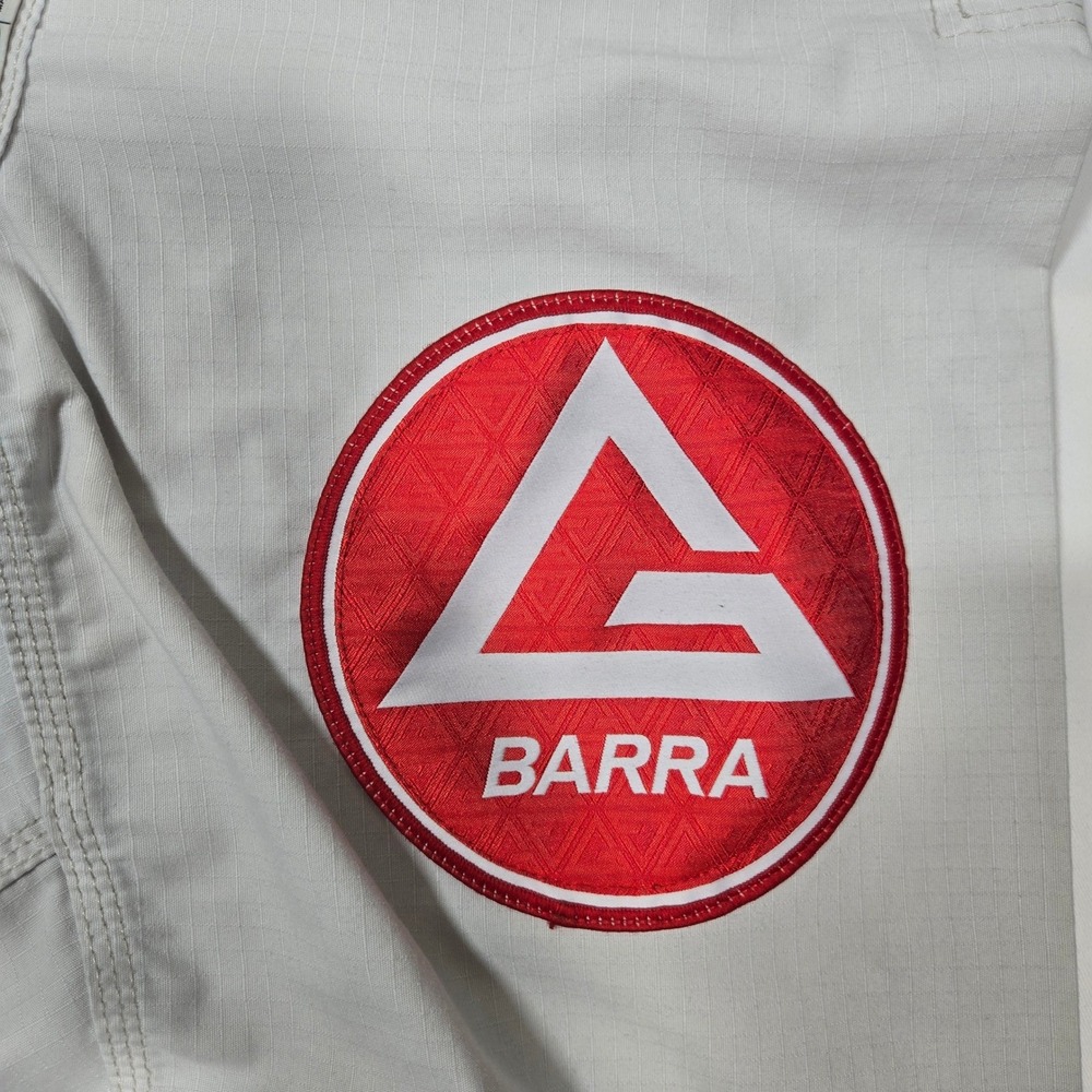 Gracie Barra BJJ Gi Pants Mens A1 White Ripstop Equipe Brazilian Jiu Jitsu - Picture 8 of 11